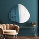 image 3 of The Lapillus - Frameless Pebble Wall Mirror 47" X 32" (120CM X 80CM) | Multi