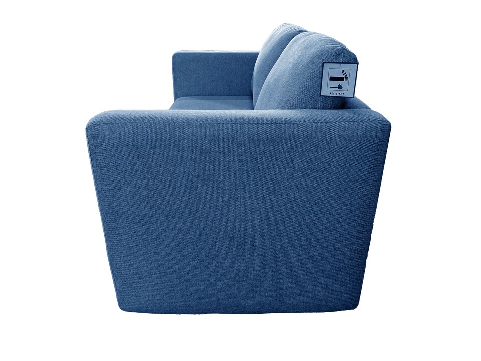 image 1 of The Brenta 2 Seater Slide Storage Sofa in Grey, Silver or Navy | Blue | One Size