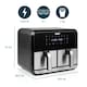 image 5 of Princess Double Basket Air Fryer 182074 - Dual Air Fryer - 9 Litres - 2 Baskets - XL - 8 Programs - 2400W - PFAS-Free - Touchscreen