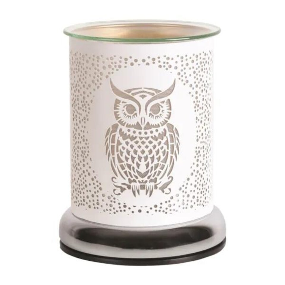 image 1 of Aroma Electric Touch Wax Melter 17cm White - Owl White