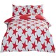 image 3 of All Stars Polycotton Reversible Duvet Set with Pillowcase Red | Double