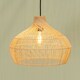 image 1 of ValueLights Anais Easy Fit Rattan Lampshade Natural Twisted Wicker Effect Ceiling Shade - Bulb Included