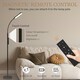 image 6 of HOMCOM LED Floor Lamp for Living Room with Magnetic Remote Control, Black Black