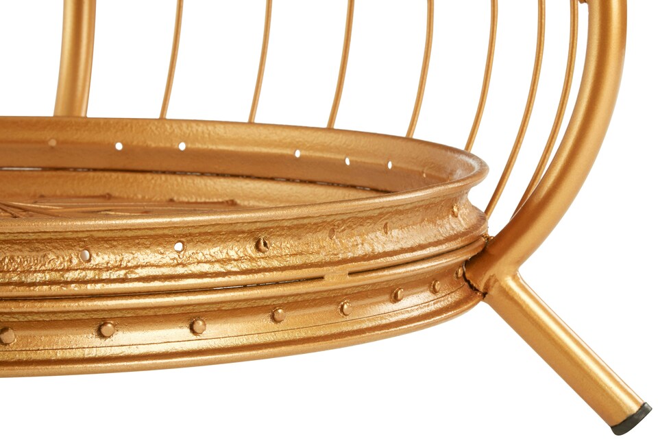 image 1 of Distinctive Design Gold Finish Coffee Table, Luxurious Finish Modern Table, Durable Iron Frame Coffee Table | Gold