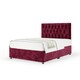 image 1 of Signature Platinum 2000 Pocket Sprung Aubergine Chenille Divan Set And Lona Headboard Super King