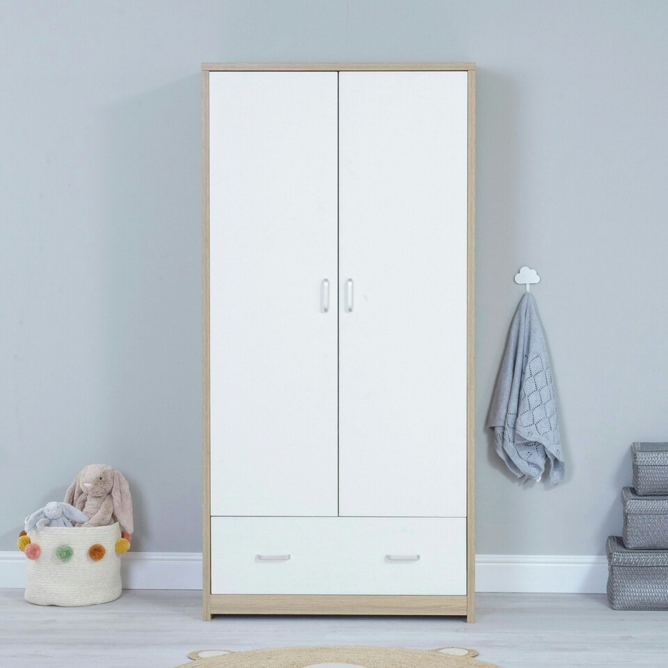 image 1 of Babymore Veni 3 Piece Room Set - Oak White
