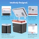 image 3 of Vonshef 24L Electric Cool Box, Insulated Cooler with Hot Cold Function | Black | White & Orange