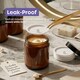 image 7 of Cosmetic Amber Glass Jar Set - UV Protection for Powder, Lotion and Cream