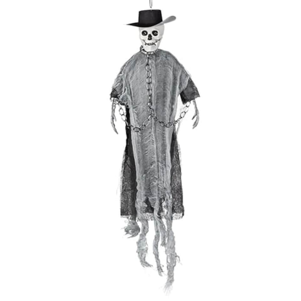 Priest Skeleton Settler Halloween Hanging Decoration 40cm