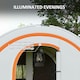 image 4 of Outsunny Camping Tent, 3000mm Waterproof Family Tent for 5-6 Man, Orange