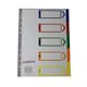 image 1 of A4 5 Part Polypropylene Dividers with Reinforced Index Cover