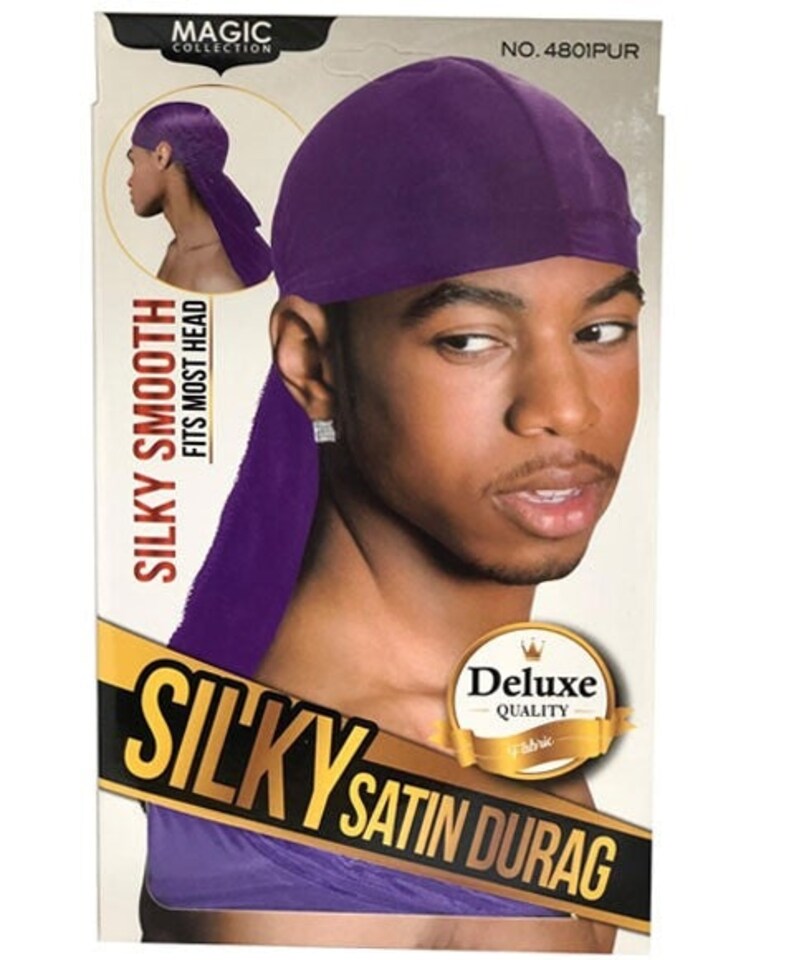 Bee Sales Magic Collection Silky Satin Durag 4801PUR