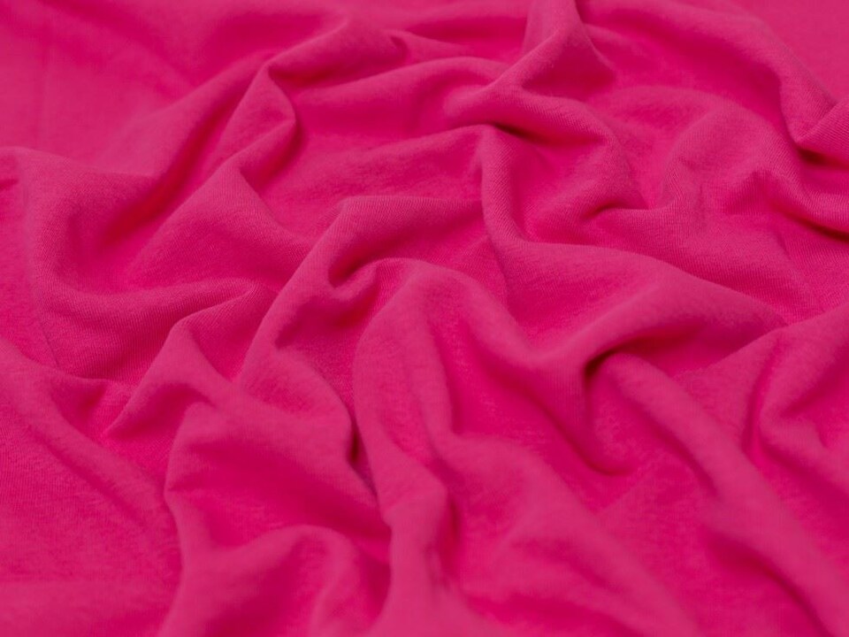 Minerva Core Range Pink Polycotton Fleece Back Sweatshirt Stretch Knit Fabric for Dressmaking, 150cm / 59" Wide - per metre