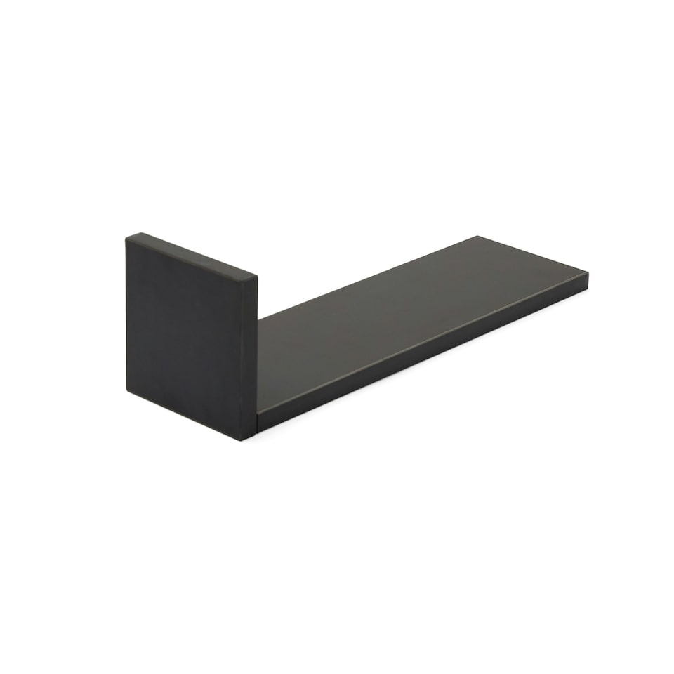 image 1 of Tutti Bambini Set of Three L-Shaped Wall Shelves - Slate Grey