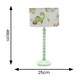 image 4 of ValueLights Bobbles Sage Green Table Lamp with Dino Shade & Bulb | Green