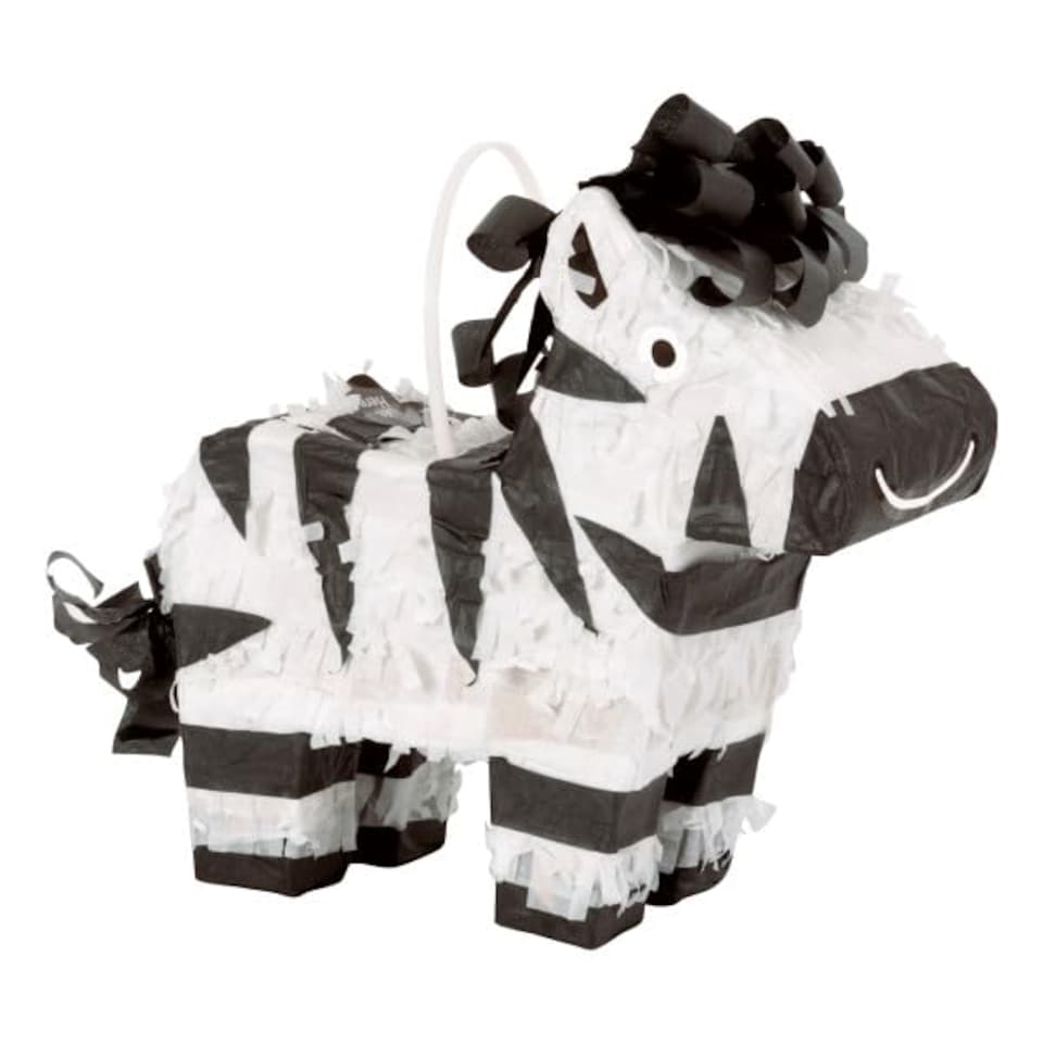 image 1 of Zebra Mini Pinata Decoration 17cm