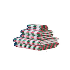 Santa Cruz 6 Piece Cotton Towels Bale Set Striped Soft and Absorbent | Multi | Bath towel