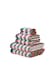image 1 of Santa Cruz 6 Piece Cotton Towels Bale Set Striped Soft and Absorbent | Multi | Bath towel
