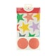 image 3 of Multipack of 6 Sheets of Wrapping Paper & 6 Tags | Birthdays | For Him/Her | Retro Stars Design White
