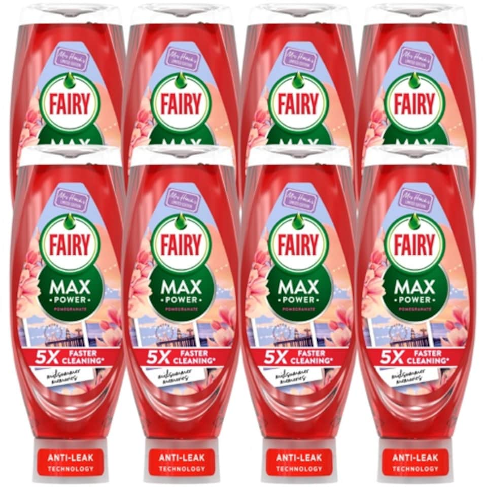 image 1 of Fairy Max Power 730ml Washing Up Liquid Mrs Hinch's Midsummer Memories | Red | 8 - Red | 5840ml | 8