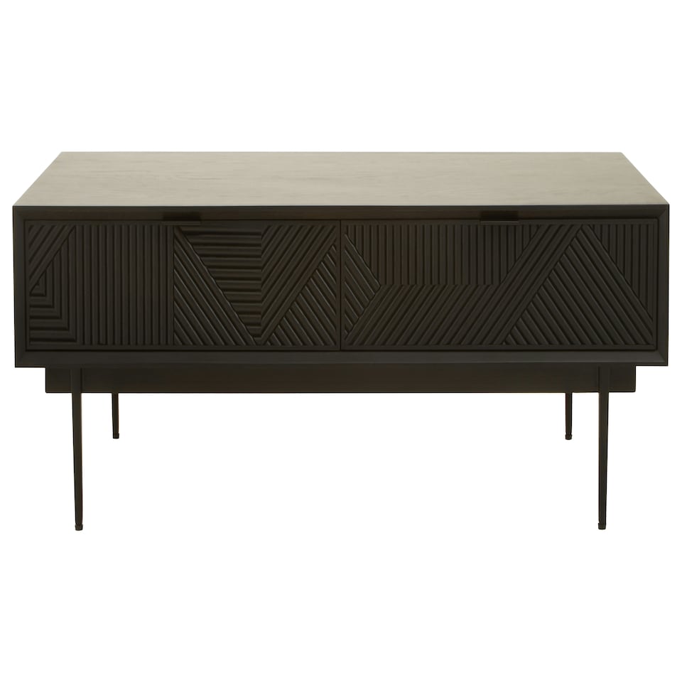 image 1 of Interiors by Premier Black Finish Wooden Coffee Table Black