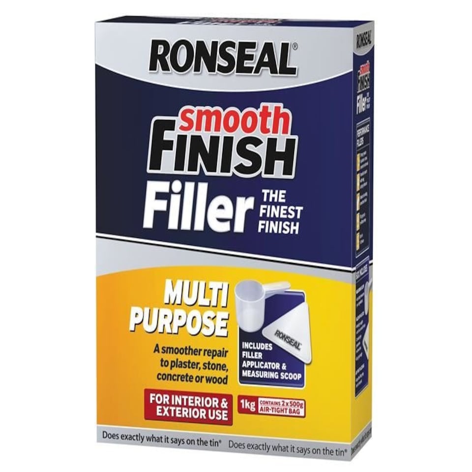 Ronseal - Smooth Finish Multipurpose Wall Powder Filler 1kg