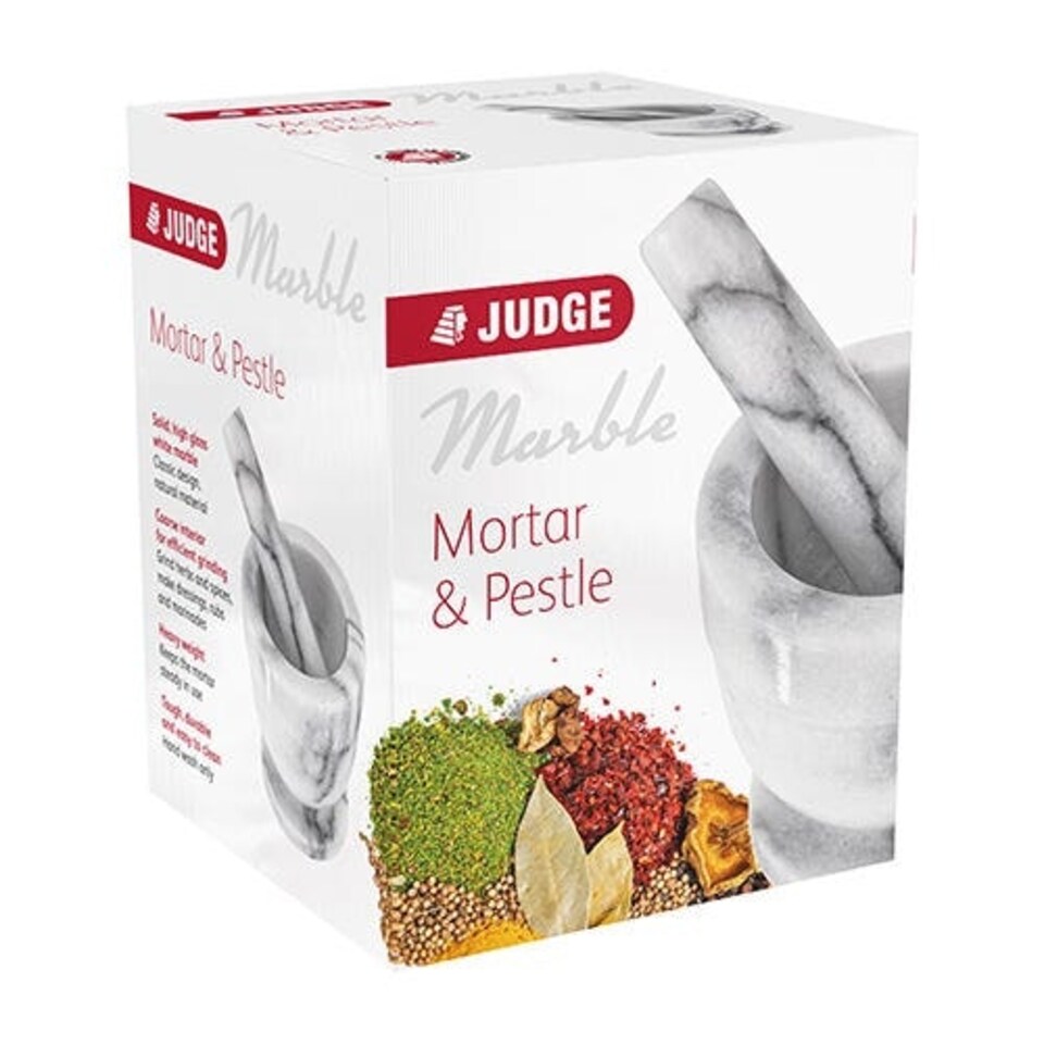 image 1 of Judge White Marble Medium Mortar & Pestle 10cm