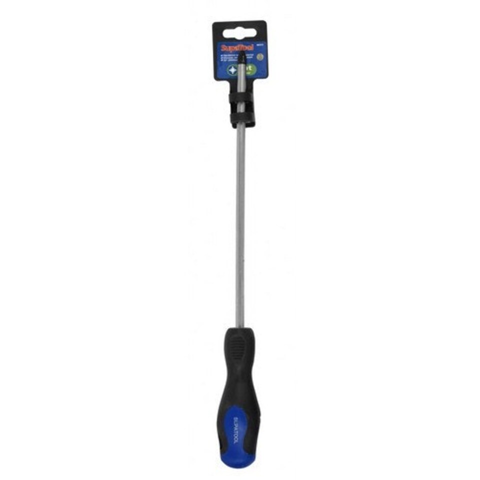 image 1 of SupaTool Pozi Head Screwdriver - Black/Blue - 100mm
