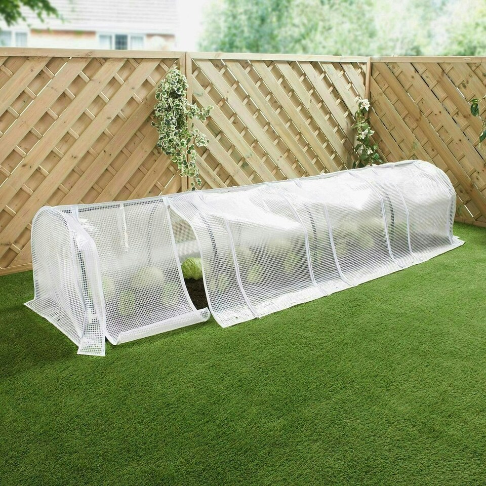 image 1 of GardenKraft 10789 4 Section Grow Tunnel Greenhouse