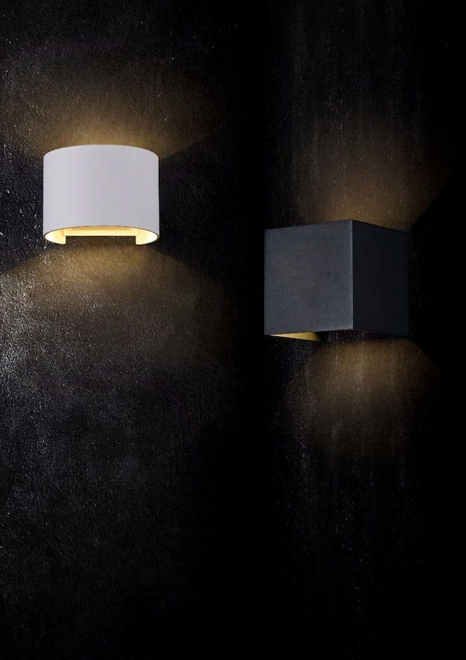 image 1 of Fulton Integrated LED Wall Lamp Black, IP54