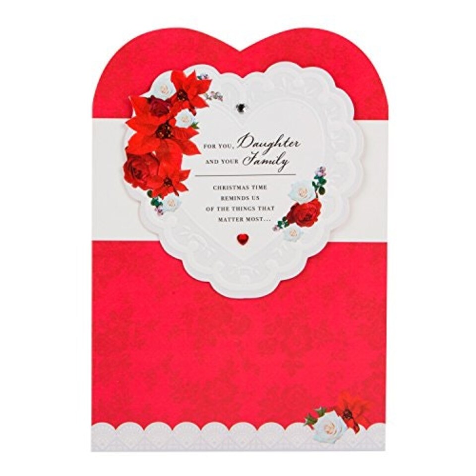 image 1 of Christmas Card To Daughter & Family 'Happy Times We Share'
