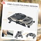 image 4 of PawHut Easy Folding Pet Stroller for Large Dogs Grey