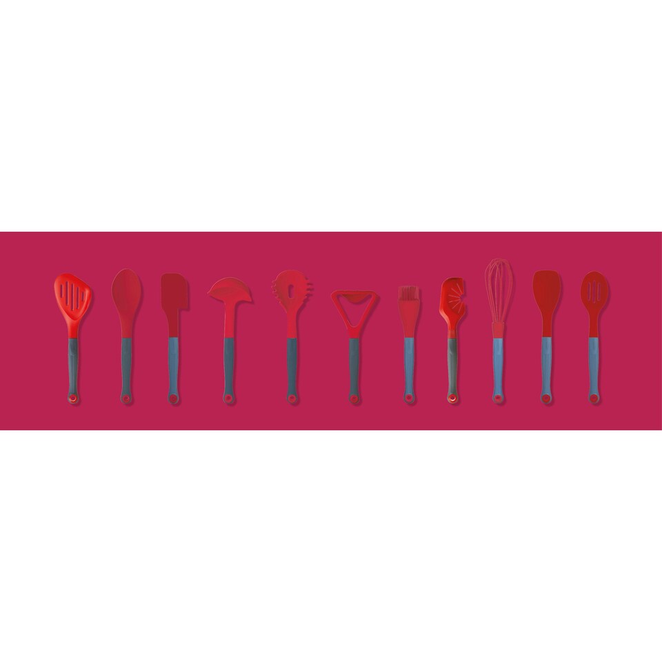 image 1 of Colourworks Potato Masher RedSilicone Non-Stick