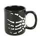 image 1 of Something Different Bats And Bones Skeleton Hand Mug - Black/White - One Size