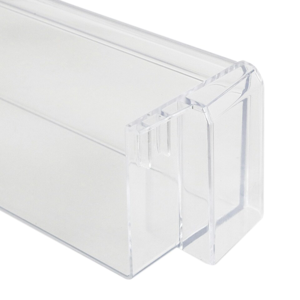 image 1 of SPARES2GO Lower Door Bottle Shelf for Caple RI558 RI737 RIL124 RIL125 RIL179 RIL891 RIL892 RIR179 Fridge Freezer Clear