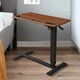 image 5 of Standing Desk Height Adjustable Stand Folding Laptop Table Shelf Electric USB Brown