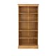 image 3 of Cotswold Tall 5-Shelf Bookcase - Antique Wax Finish with Pine Construction and Chunky Top | Brown | Antique Wax | One Size | 1