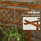 image 4 of Outsunny Wooden Trellis Planter, Raised Garden Bed for Climbing Plants, Natural