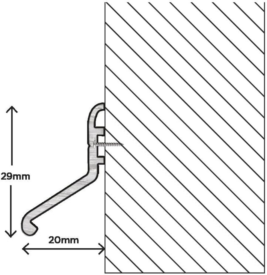 image 1 of Exitex Rain Deflector 914mm, Door Rain Guard for Inward & Outward Opening External Doors | White