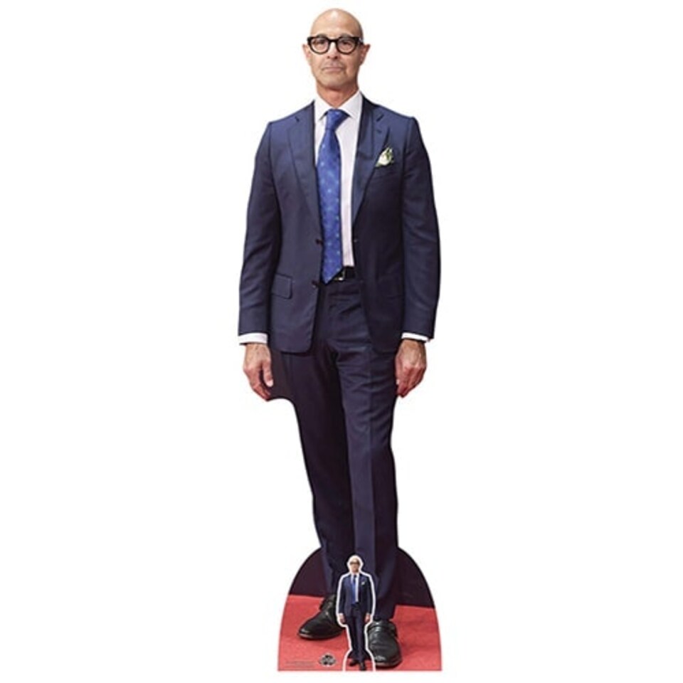 Stanley Tucci Blue Suit Lifesize Cardboard Cutout 173cm