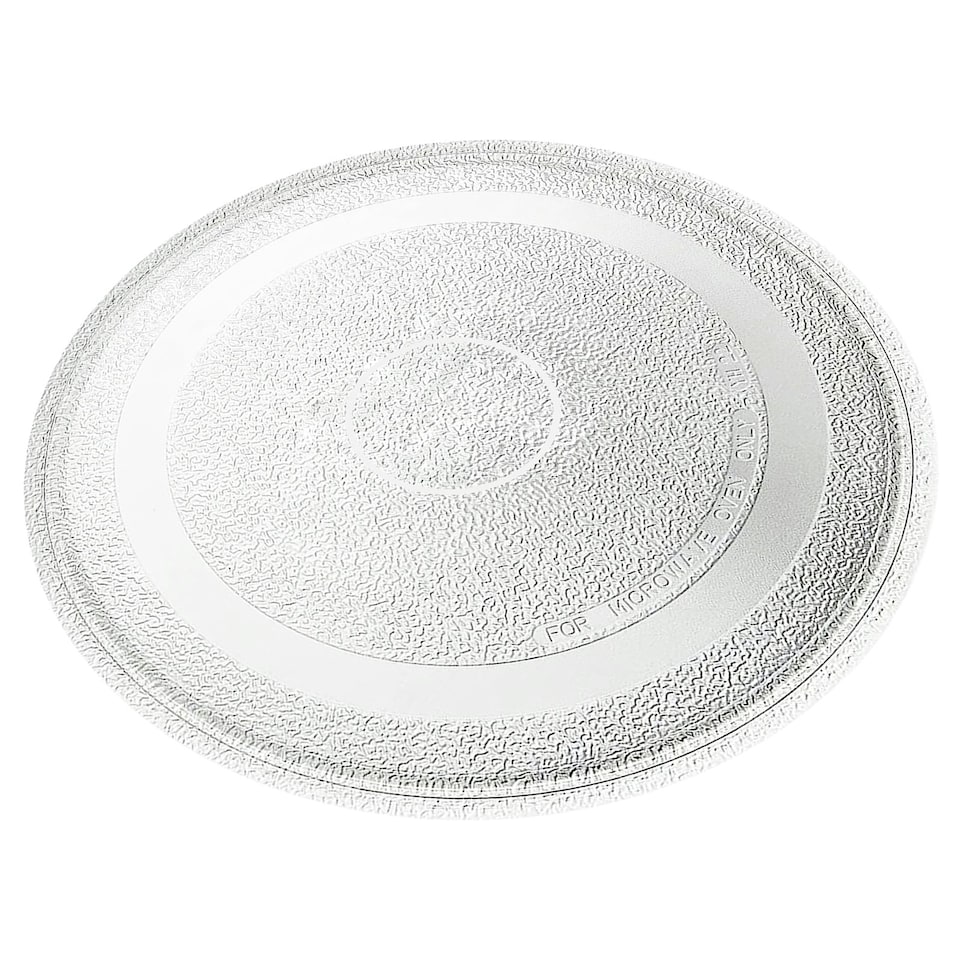 image 1 of SPARES2GO Universal Microwave Turntable Plate Smooth Flat Glass Dish Tray (10.65" / 27cm / 270mm)