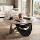 image 7 of HOMCOM Coffee Table Sintered Stone Top