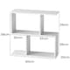 image 3 of Levede 20cm Slide Table for Living Room Sofa End Narrow Space 3 Tier Storage | White | White