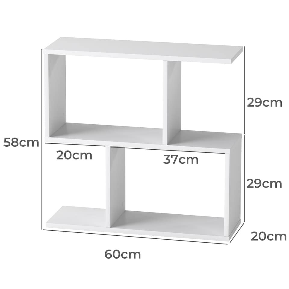 image 1 of Levede 20cm Slide Table for Living Room Sofa End Narrow Space 3 Tier Storage | White | White