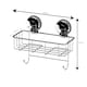 image 5 of Showerdrape Suctionloc Chrome Suction Wall Mounted Sponge Basket with Mounting Discs | Silver | 1