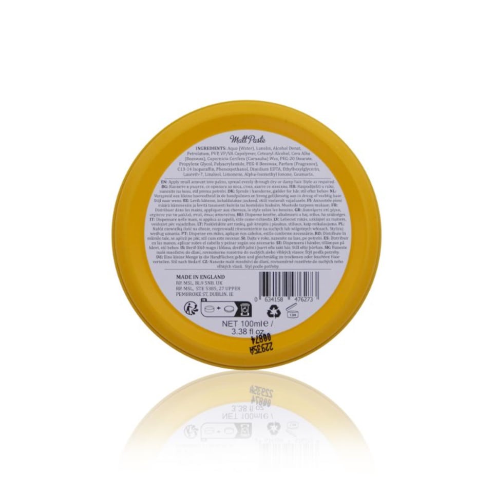 image 1 of Dapper Dan Matt Paste 100ml DUO PACK | Black