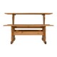 image 2 of Corona Dinette Set - Distressed Waxed Pine Brown