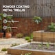 image 5 of Outsunny Set of 4 Metal Trellis for Climbing Plants, Arrow Design | Black | Black | 50W x 180Hcm