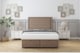 image 1 of Sloomy Ashford Mink Plush Ottoman Bed With Mattress With 26" Strutted Headboard 4' Small Double