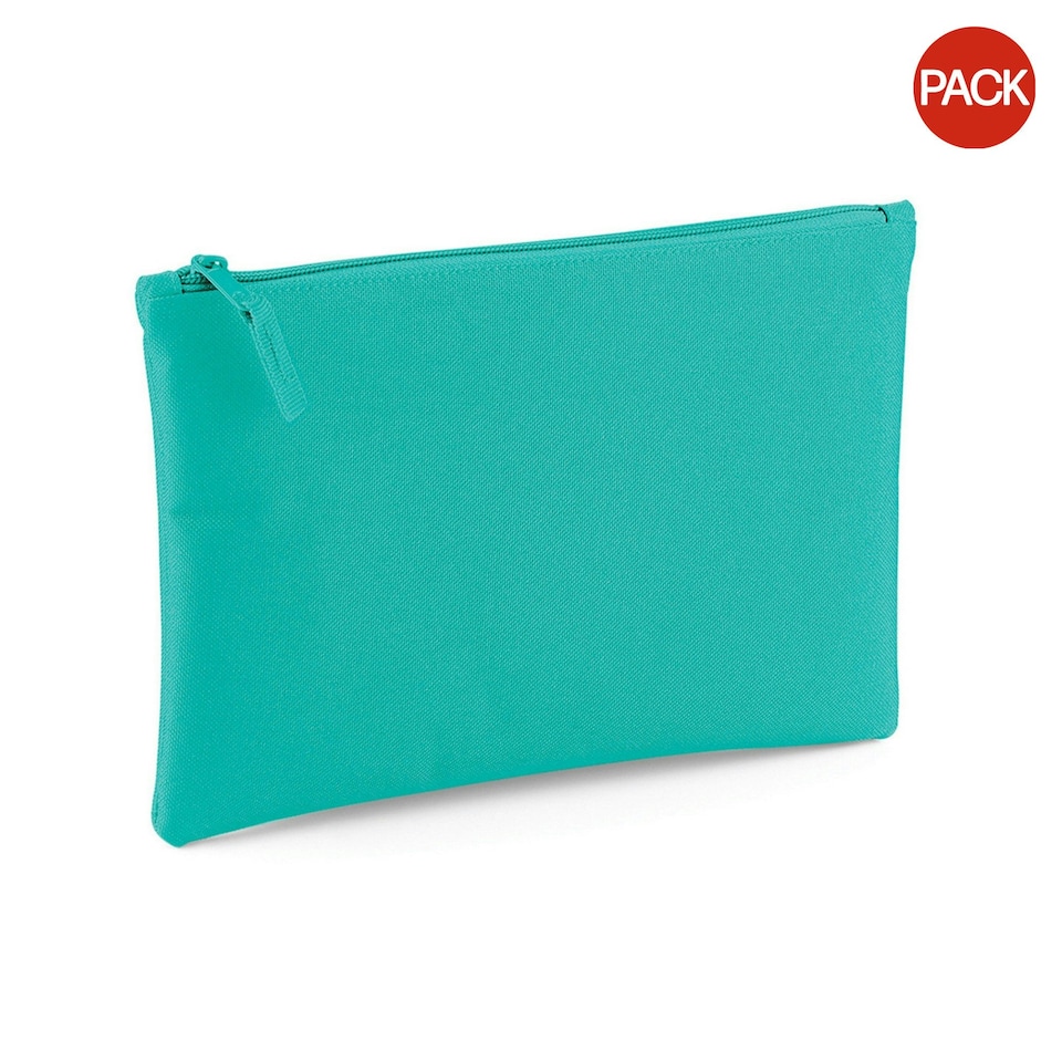 image 1 of Bagbase Grab Zip Pocket Pouch Bag (Pack of 2) - Mint - One Size Green